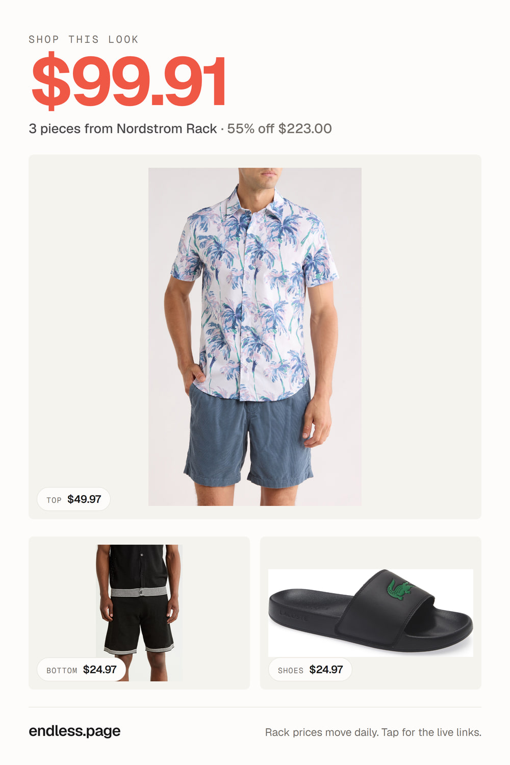 Men's outfit under $100 · 3 pieces from Nordstrom Rack