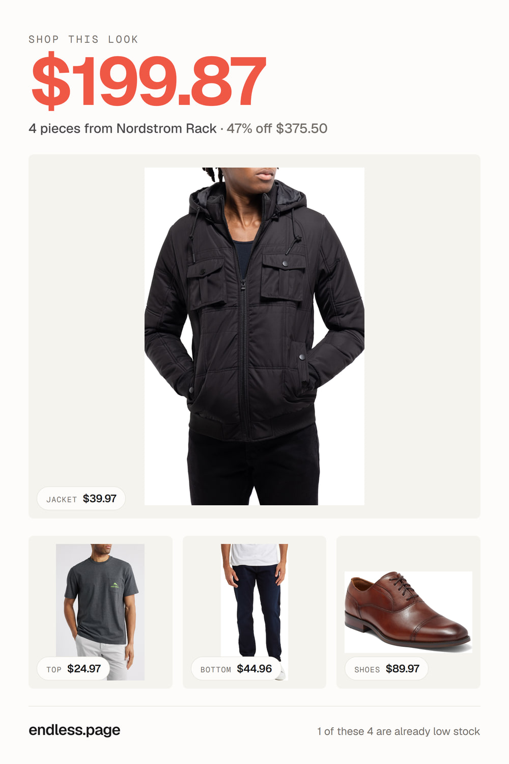Men's outfit under $200 · 4 pieces from Nordstrom Rack