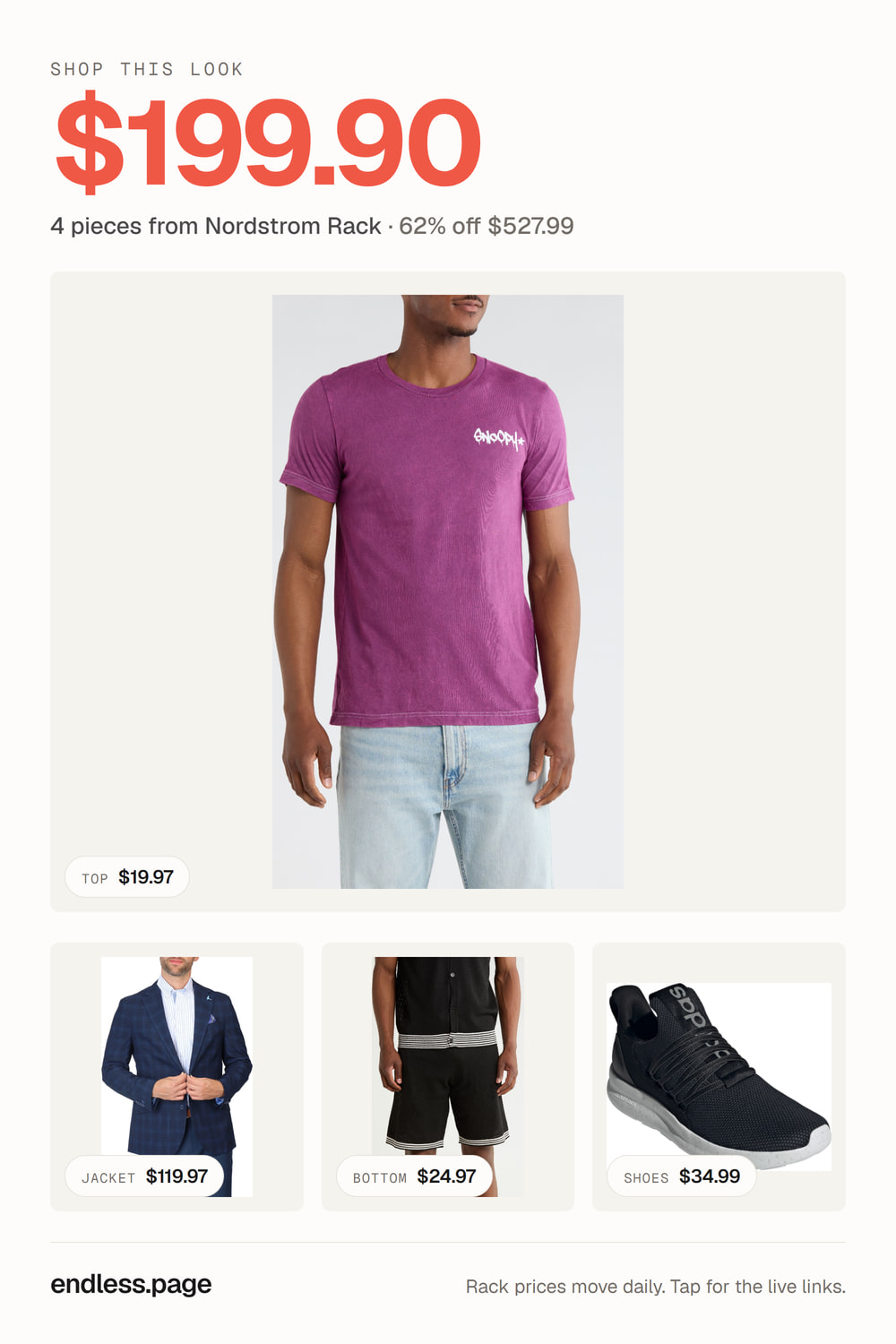 Men's red outfit under $200 · 4 pieces from Nordstrom Rack