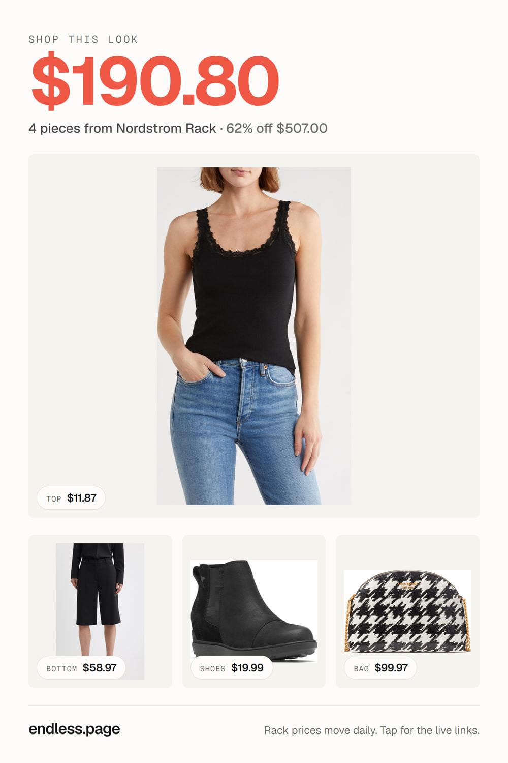 Women's outfit under $200 · 4 pieces from Nordstrom Rack