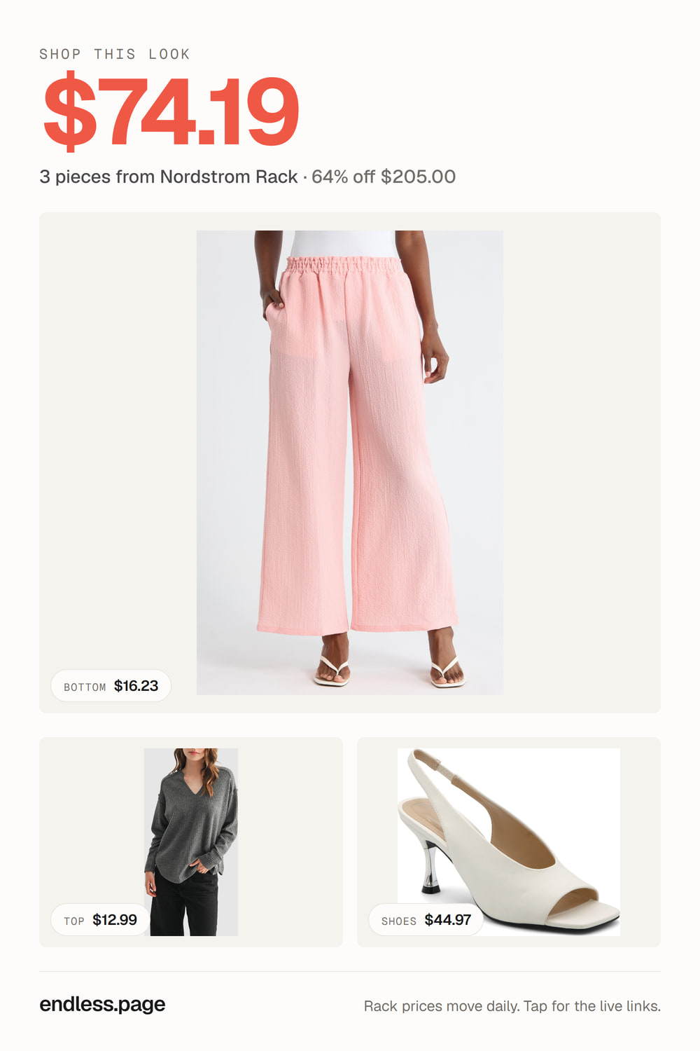 Women's orange outfit under $75 · 3 pieces from Nordstrom Rack