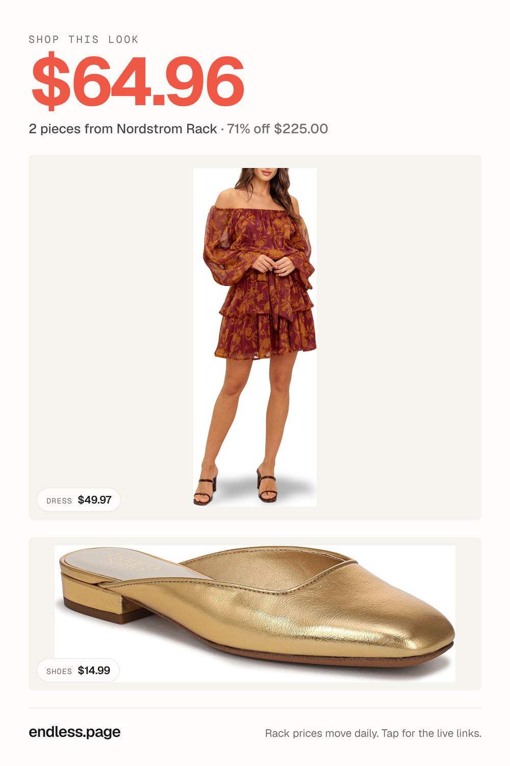 Women's red outfit under $75 · 2 pieces from Nordstrom Rack